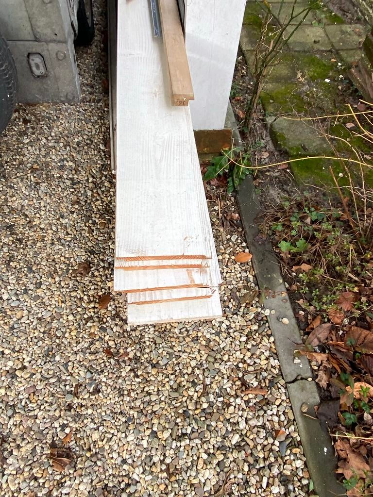 Douglas Houten Planken - 24 stuks, Doe-het-zelf en Verbouw, Hout en Planken, Gebruikt, 25 tot 50 mm, Ophalen of Verzenden, Plank