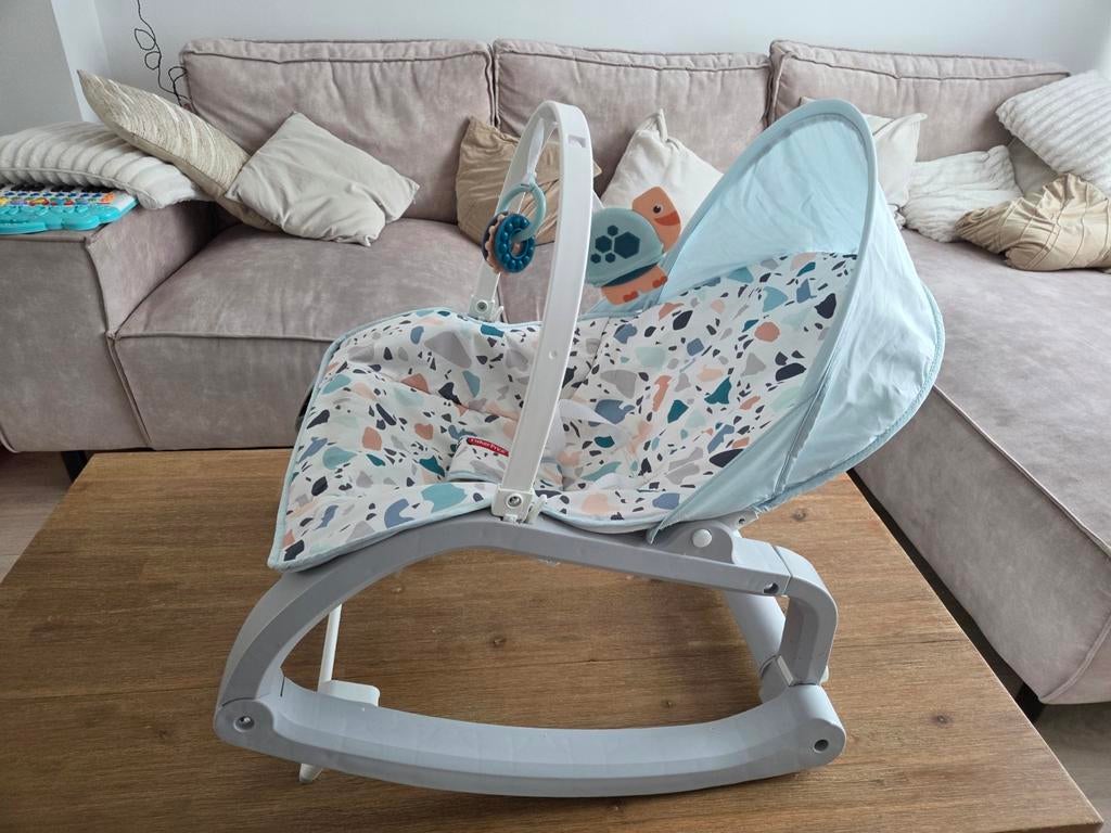 Fisher-Price Babystoeltje/Wipstoel met Speelboog, Fisher-Price, Verstelbaar, Wipstoel, Ophalen of Verzenden