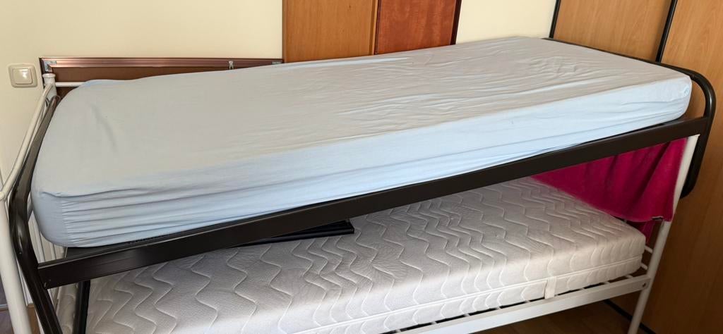 Eenpersoons ledikant Auping, Ophalen, 90 cm, Eenpersoons, Zo goed als nieuw