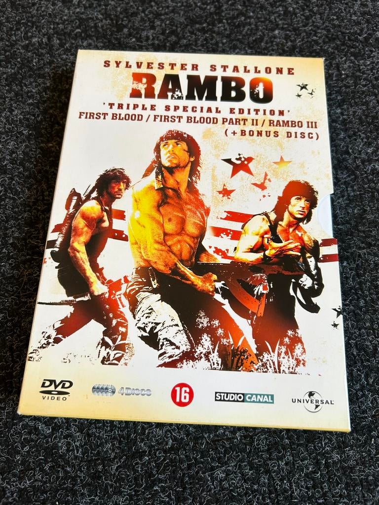 Rambo triple special edition dvd box, Cd's en Dvd's, Vanaf 16 jaar, Ophalen of Verzenden, Gebruikt, Actie en Avontuur