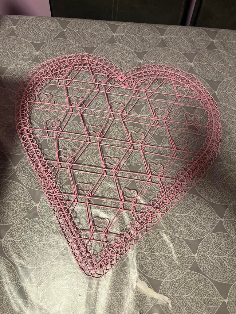 Hartvormige fotohouder 2 stuks, Minder dan 50 cm, Ophalen of Verzenden, Zo goed als nieuw, Overige vormen