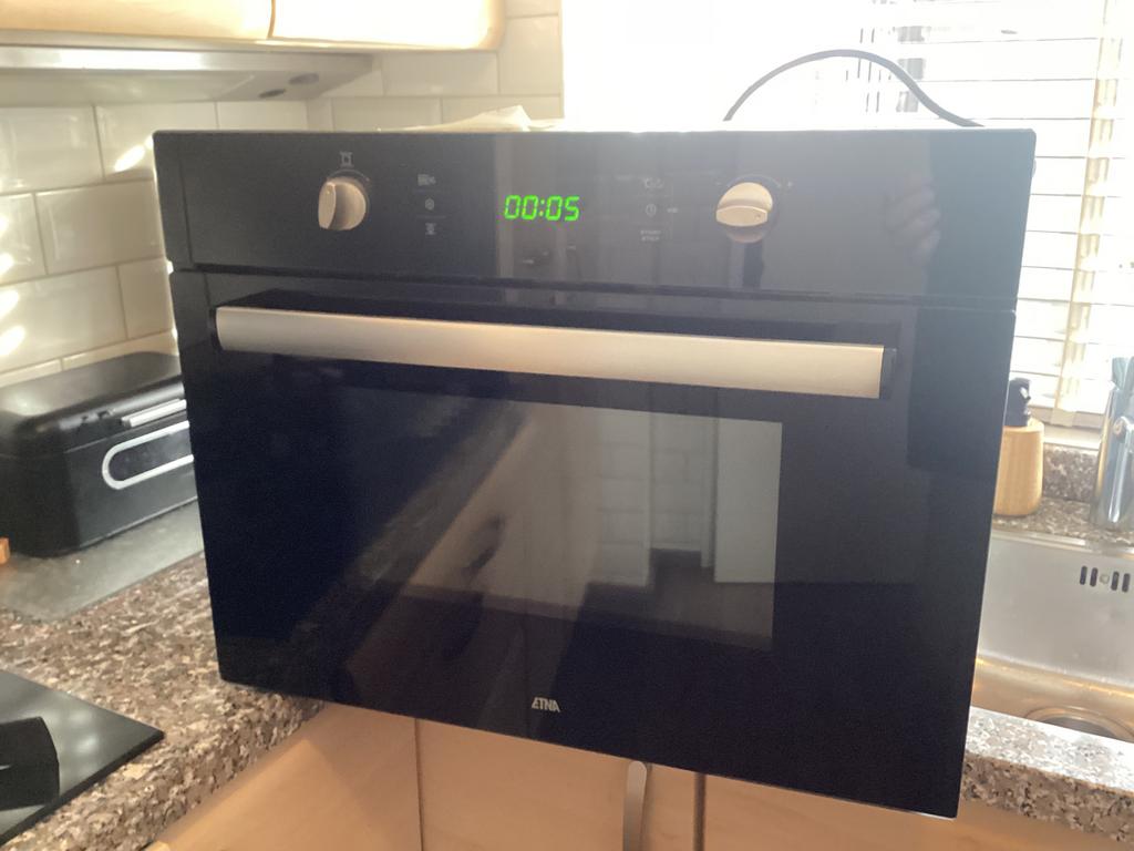 Etna Inbouw Combi Magnetron model T2144ZT/E05, Gebruikt, Grill, Ophalen of Verzenden, Inbouw