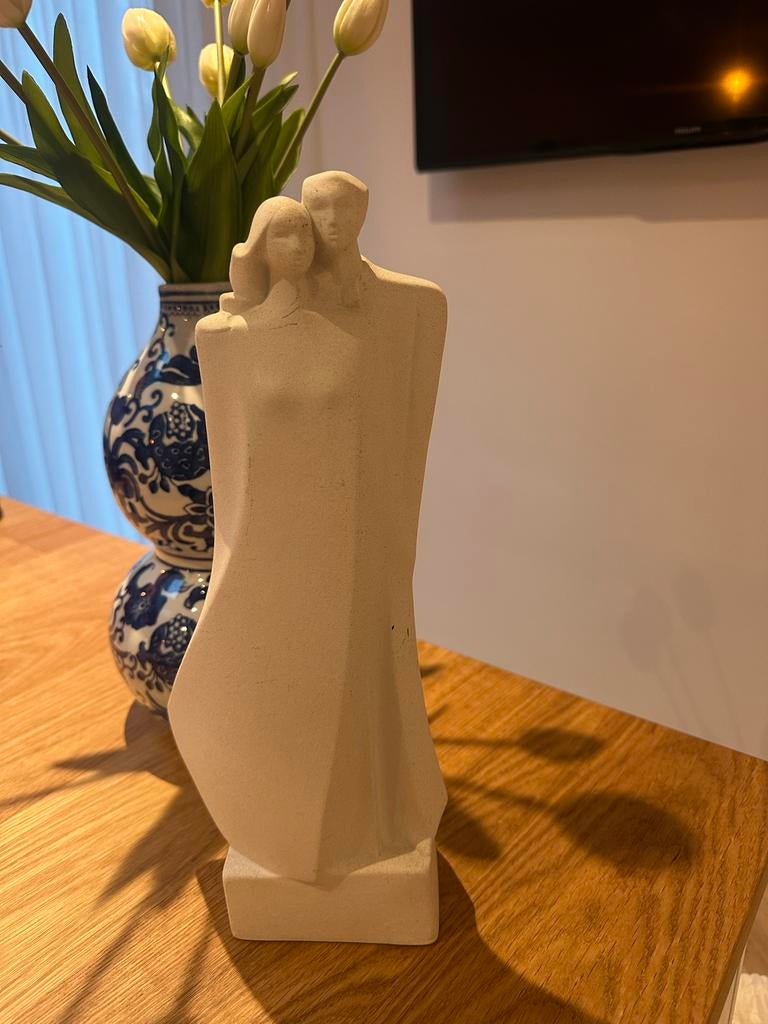 Marbell Stone Art Beeld - Man en Vrouw, Verzamelen, Beelden en Beeldjes, Ophalen of Verzenden, Zo goed als nieuw, Mens