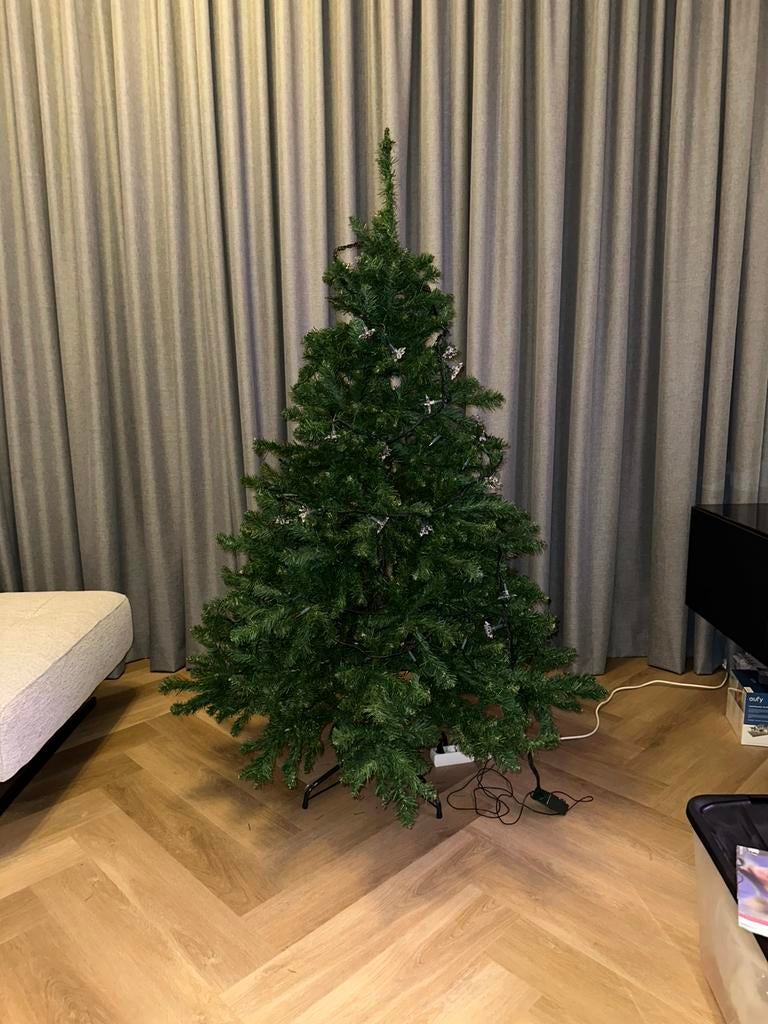 Kunstkerstboom incl lichtjes, Diversen, Ophalen of Verzenden, Zo goed als nieuw