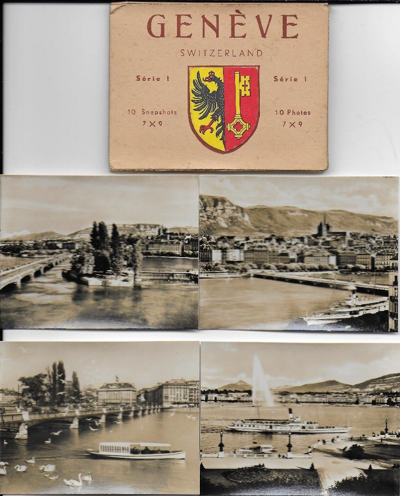 Al451 snapshots van de stad Geneve in Zwitserland, Verzamelen, Ophalen of Verzenden, Gebruikt