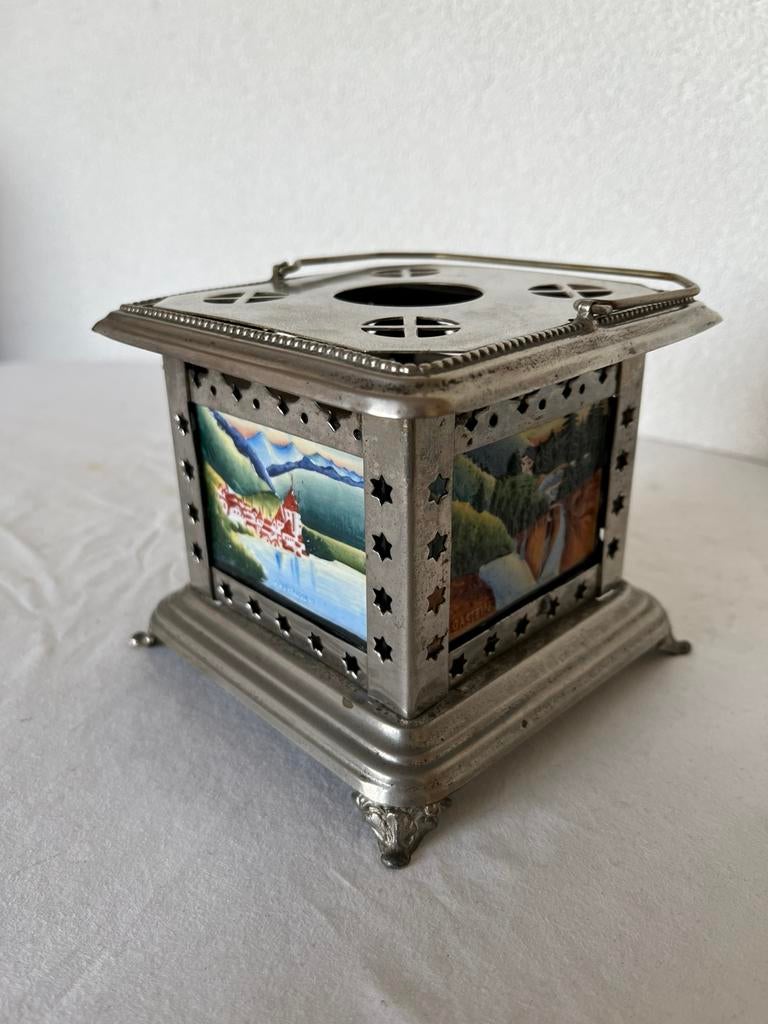 Vintage Brocante Theelichtje Thee Lichtje Rechaud, Ophalen of Verzenden