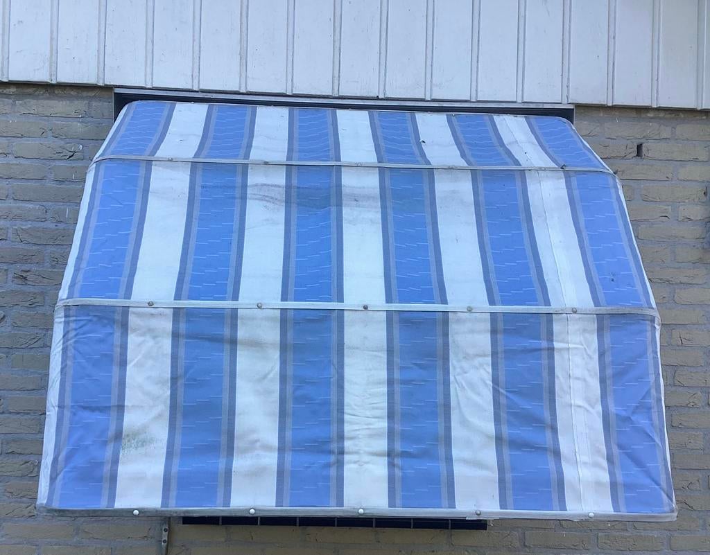 ***GRATIS***Markiezen met aluminium frame, Tuin en Terras, Zonneschermen, Gebruikt, Markies, Minder dan 150 cm, Ophalen