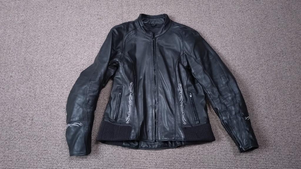 Dames motorjas leer Difi maat 44, Motoren, Difi, Jas | leer, Ophalen of Verzenden, Dames