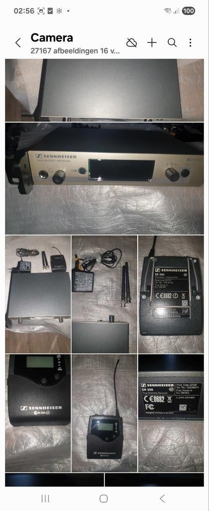 Sennheiser  ew 300g3  set, Muziek en Instrumenten, Microfoons, Ophalen of Verzenden, Zo goed als nieuw, Overige typen