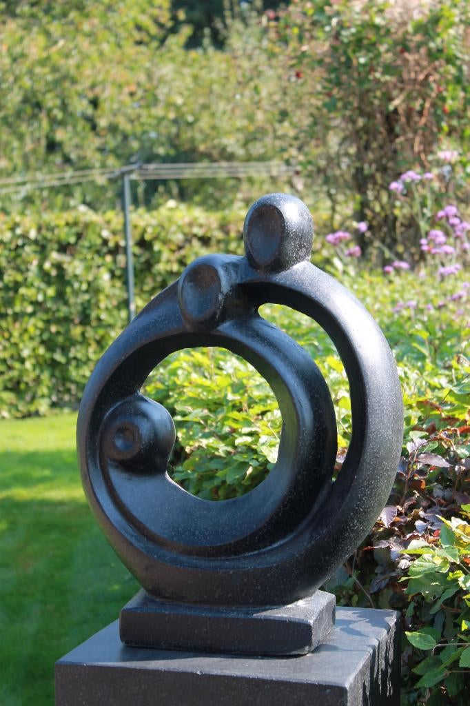 Beeld tuinbeeld sculptuur Family mooi cadeau Terrazzo nieuw, Ophalen, Nieuw, Overige materialen, Mensenbeeld