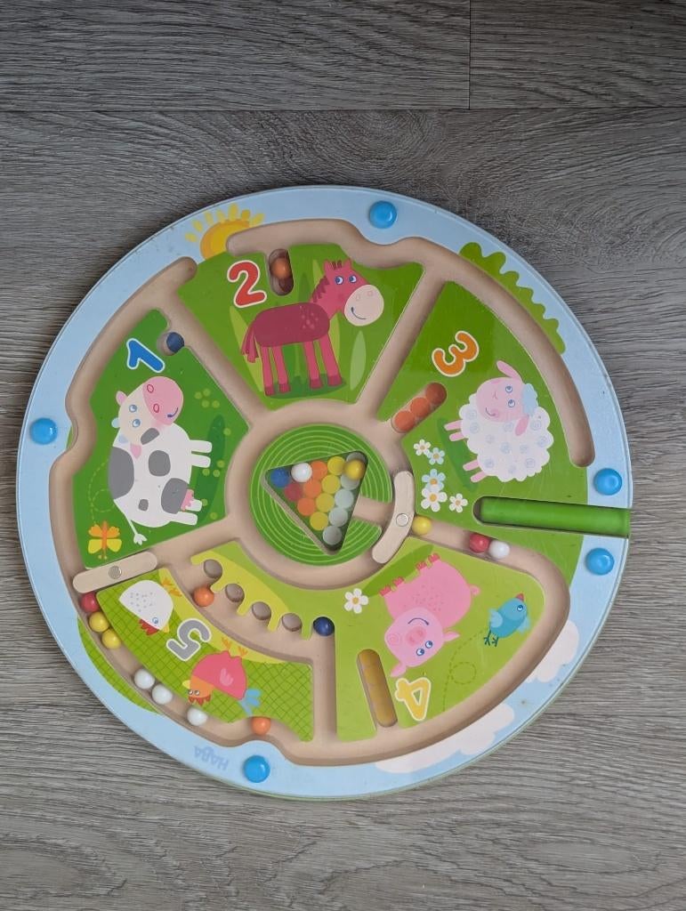 Haba Magneetspel Getallenlabyrint, Kinderen en Baby's, Speelgoed | Educatief en Creatief, Ophalen of Verzenden, Zo goed als nieuw