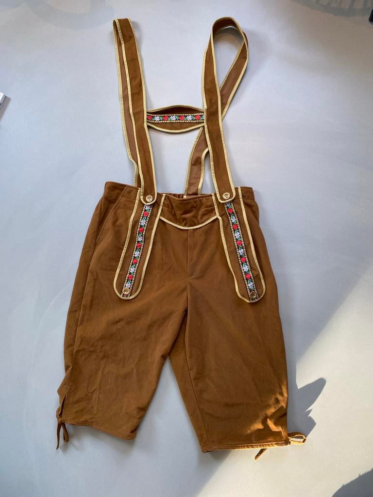 Lederhose kostuum - Oktoberfest kleding, Carnaval, Overige maten, Ophalen of Verzenden, Zo goed als nieuw
