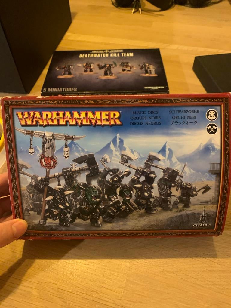 Warhammer Orks - Zwarte Orks, Figuurtje(s), Warhammer, Ophalen of Verzenden, Zo goed als nieuw