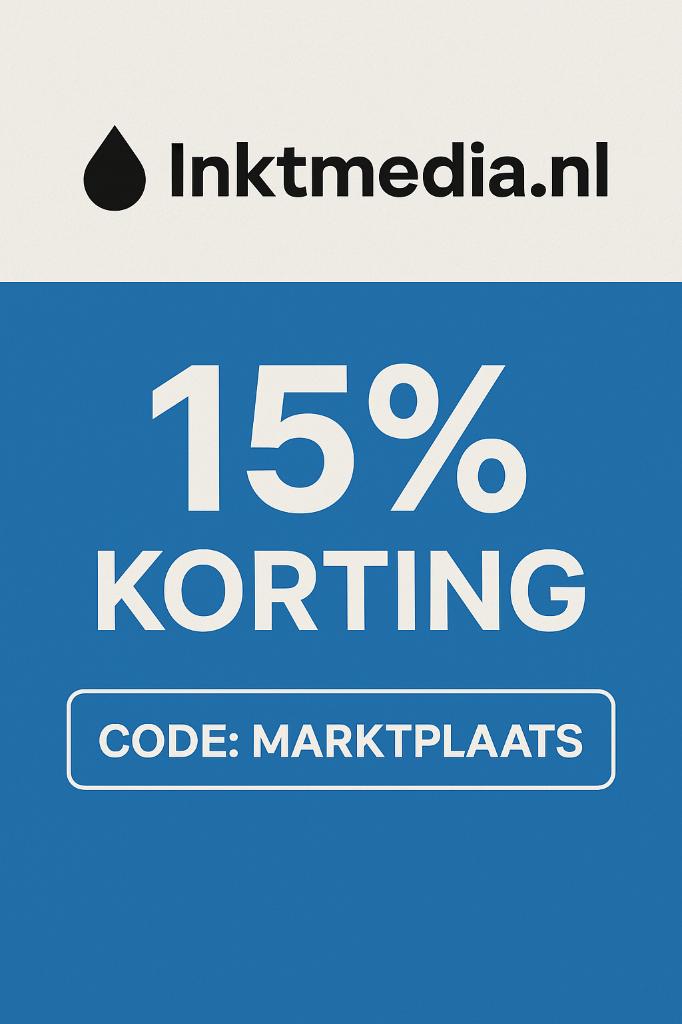 Standaard 15% KORTING INKT CARTRIDGE & TONERS navul inkt, Cartridge, Inktmedia, Nieuw, Ophalen of Verzenden