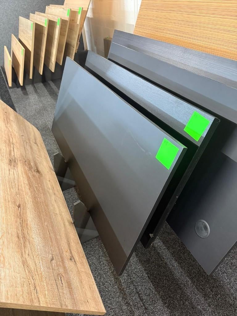 Donker Tafelblad 180x80 cm – 2 stuks beschikbaar, Ophalen, Overige materialen, Gebruikt, 200 cm of meer