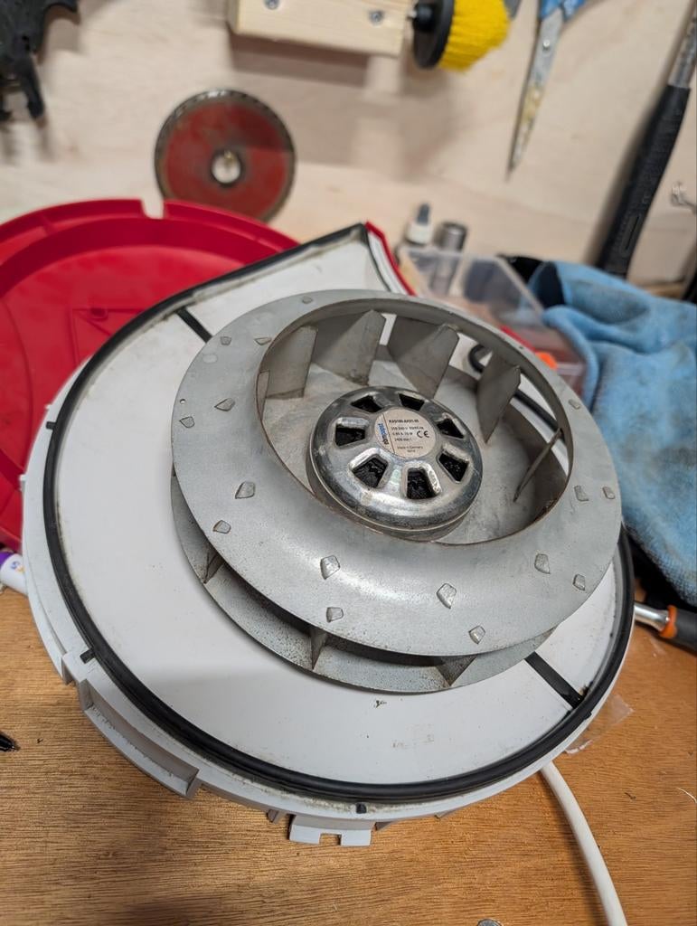 Gereviseerde motor Itho, Doe-het-zelf en Verbouw, Ventilatie en Afzuiging, Ophalen of Verzenden, Gebruikt, Afzuiger