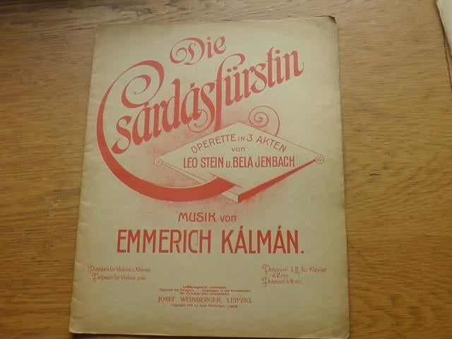 Die csardasfürstin potpourri 2, Ophalen of Verzenden, Gebruikt, Artiest of Componist, Populair