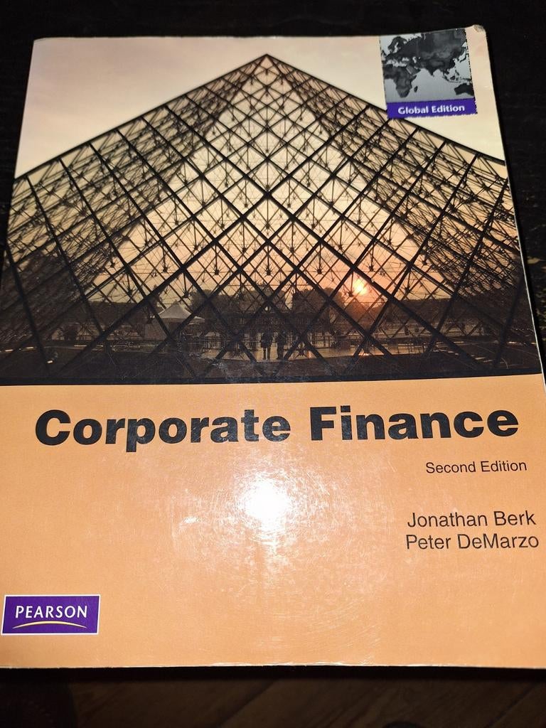 Corporate Finance, Ophalen of Verzenden, Beta, Zo goed als nieuw, WO