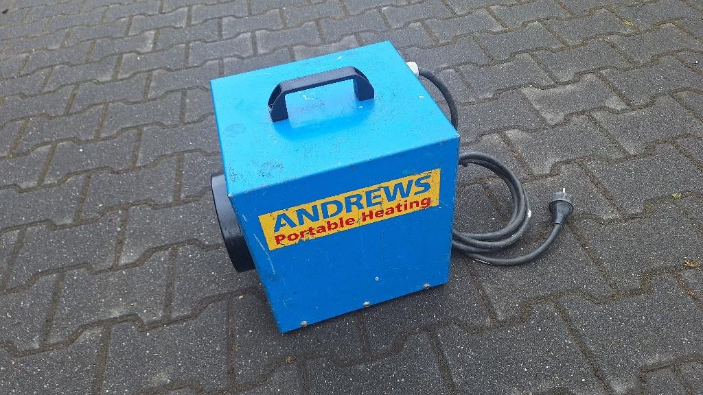 2x Andrews CT20 + DE 25 Dryfast bouwdroger kachel heater, Ventilator en Afzuiger, ., Ophalen of Verzenden, Zo goed als nieuw