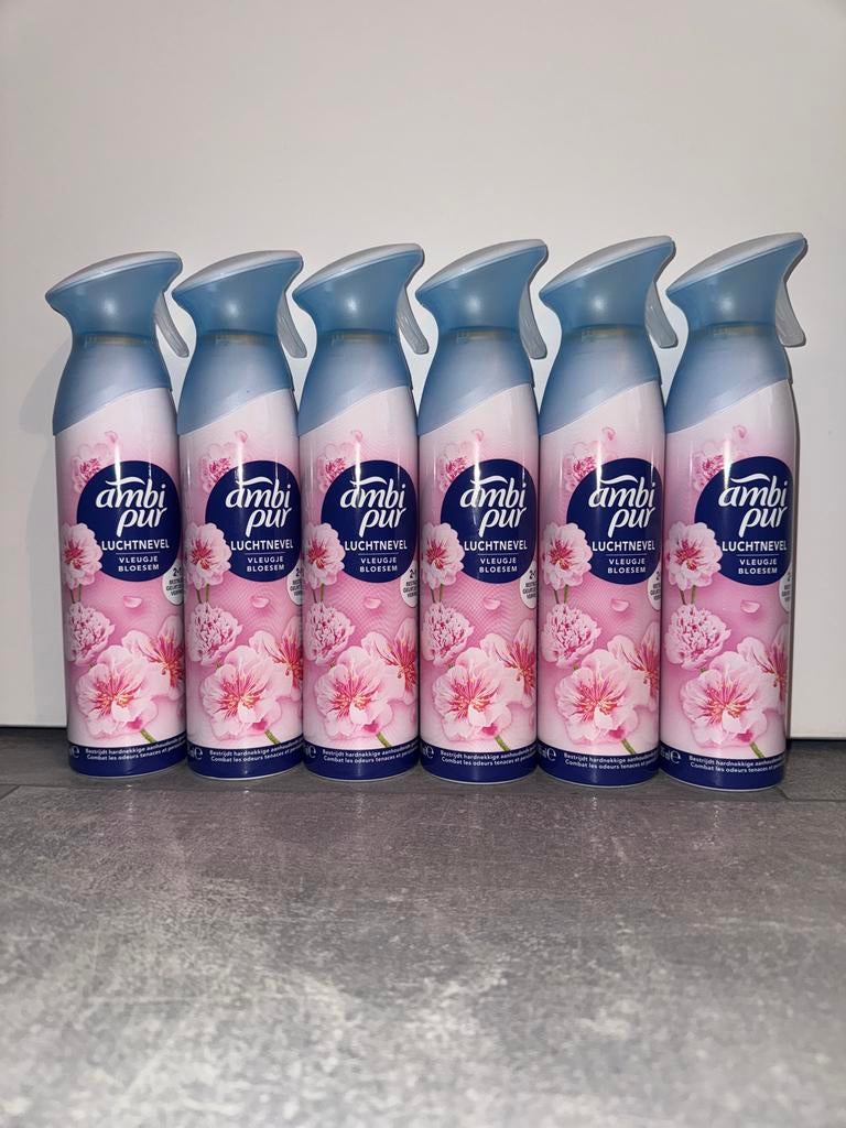 6x Ambi Pur Luchtverfrisser Vleugje Bloesem | Nieuw, Ophalen of Verzenden, Overige typen