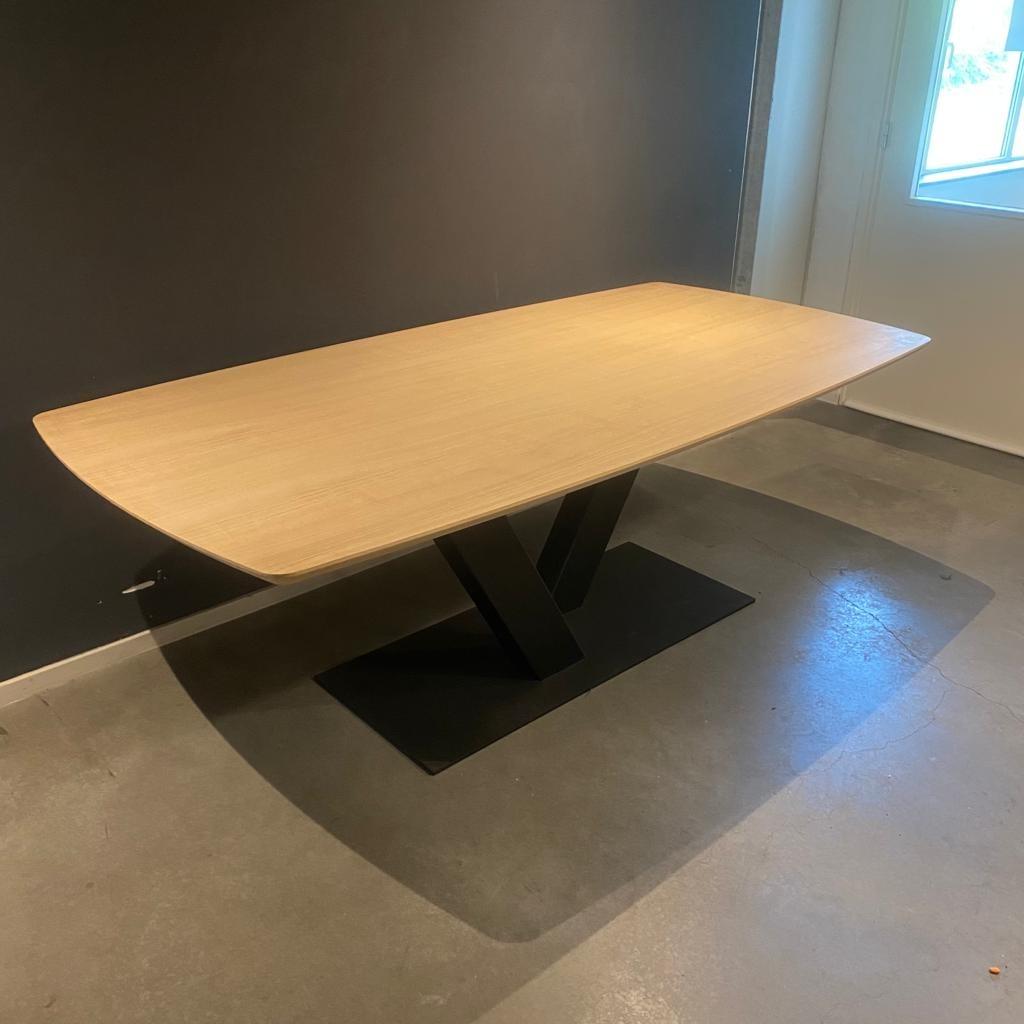 Eiken Tafel - Diverse Frame - 220x100cm, 100 tot 150 cm, Ophalen of Verzenden, Vijf personen of meer, Eikenhout