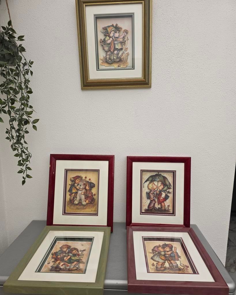 Hummel Schilderijen Set totaal 5 stuks, Ophalen of Verzenden