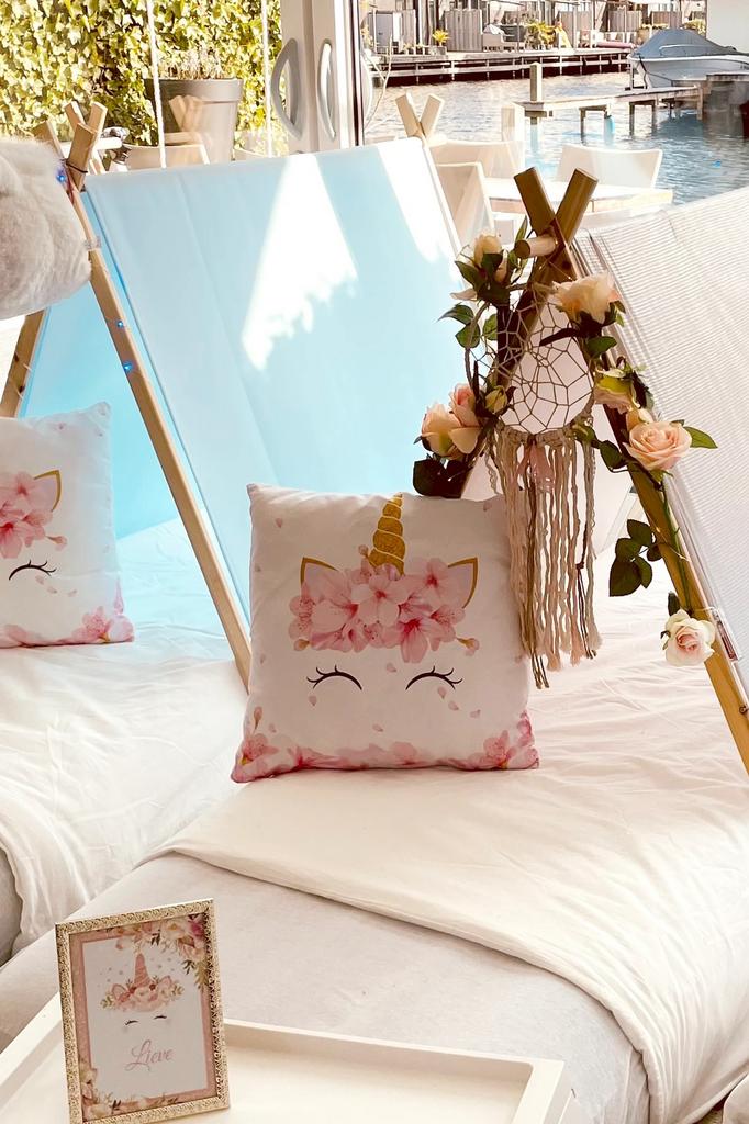 Slaapfeestje unicorn, eenhoorn, paarden, tipitentjes, Hobby en Vrije tijd, Feestartikelen | Verhuur, Nieuw, Verjaardag, Ophalen of Verzenden