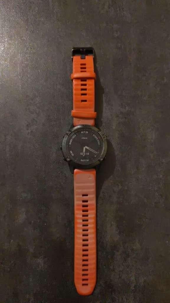 Garmin Fenix 6 Sapphire, GARMIN, Gebruikt, Zwart, Ophalen of Verzenden