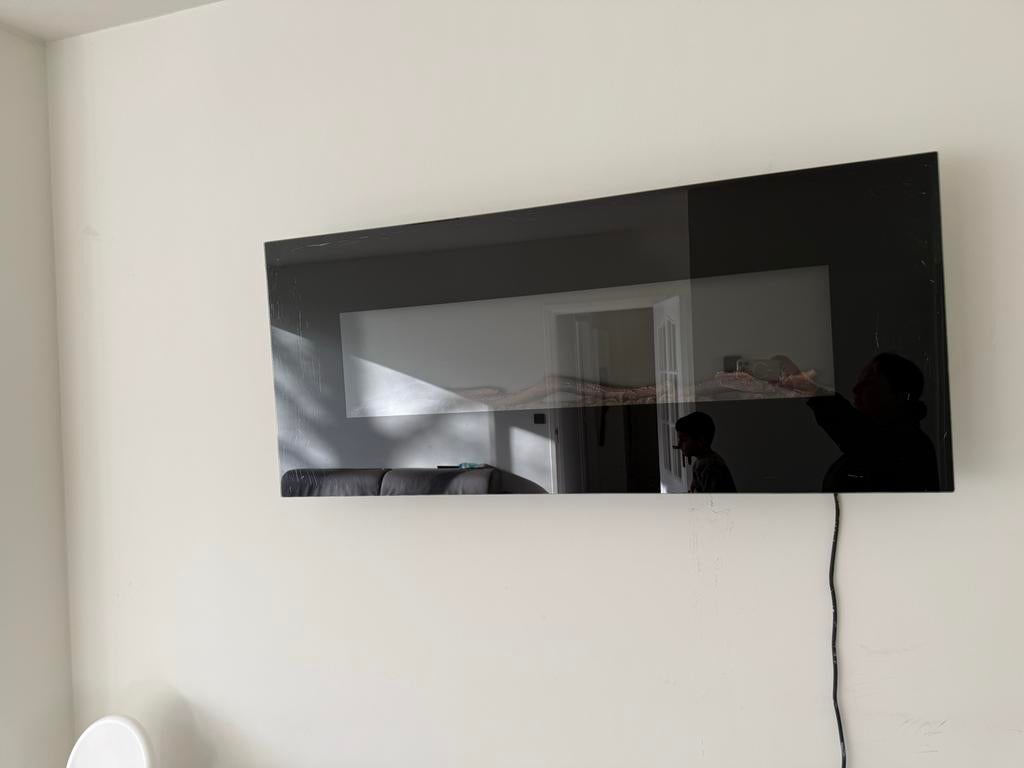 Elektrische wandhaard, Huis en Inrichting, Haarden, Ophalen, Gebruikt, Hangende haard, Elektrische haard