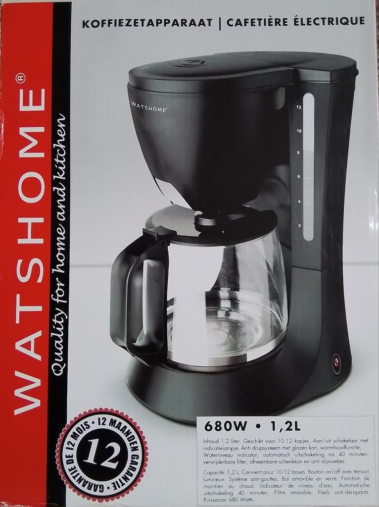 Nieuw Koffiezetapparaat 1,2 L, Ophalen, 10 kopjes of meer, Gemalen koffie, Koffiemachine