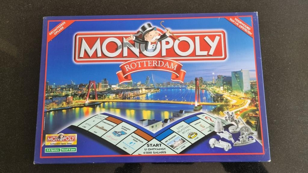 Monopoly Rotterdam Editie - Zo goed als nieuw, Drie of vier spelers, Ophalen of Verzenden, Zo goed als nieuw, Hasbro
