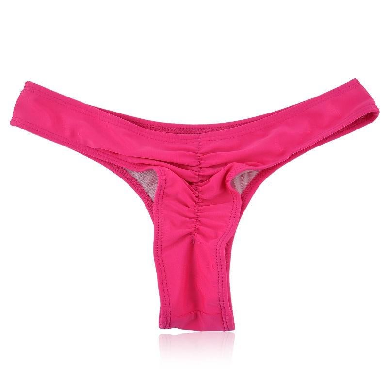 scrunch ribbel stringbroekje PINK 36, Kleding | Dames, Ophalen of Verzenden, Nieuw, Roze, Bikini