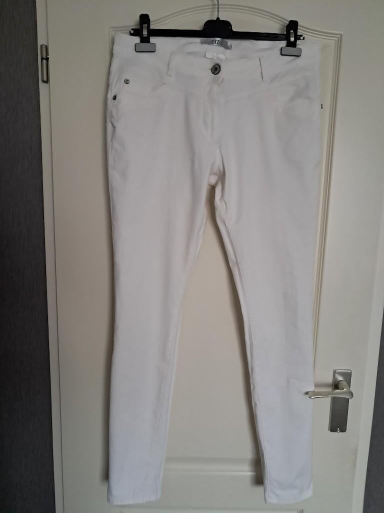 Broek ZIZO  Maat : 44 Kleur : Wit, Zizo, Wit, Maat 42/44 (L), Ophalen of Verzenden