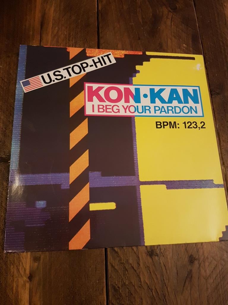 Vinyl single Kon Kan: I Beg Your Pardon, Maxi-single, Dance, Ophalen of Verzenden, Zo goed als nieuw