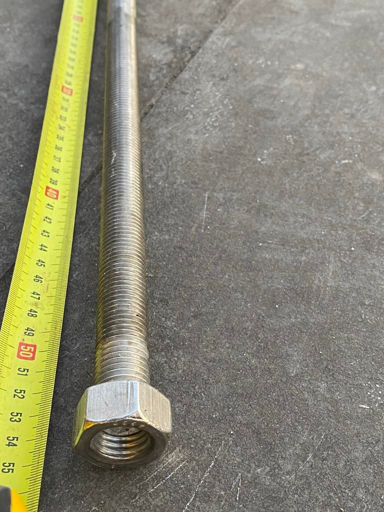 RVS draadeinden M20, 55 cm lang, 40 stuks, 250 mm of meer, Overige typen, Nieuw, Ophalen of Verzenden