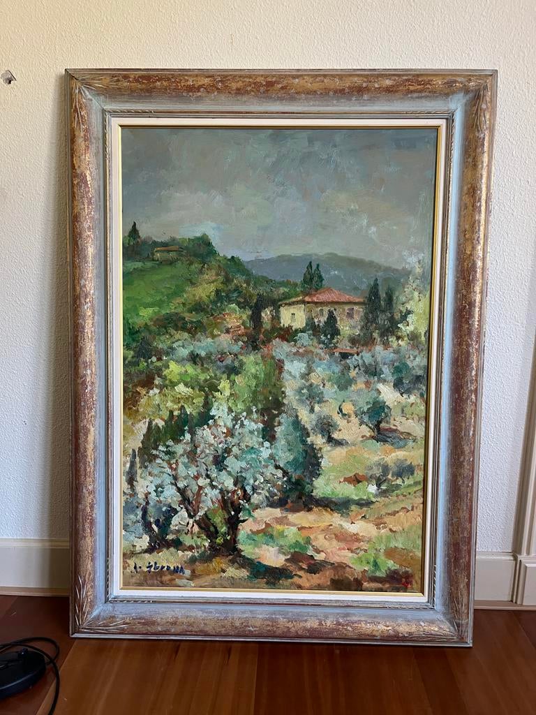 Olieverfschilderij Antonio Sbrana, 61x91 cm, Ophalen