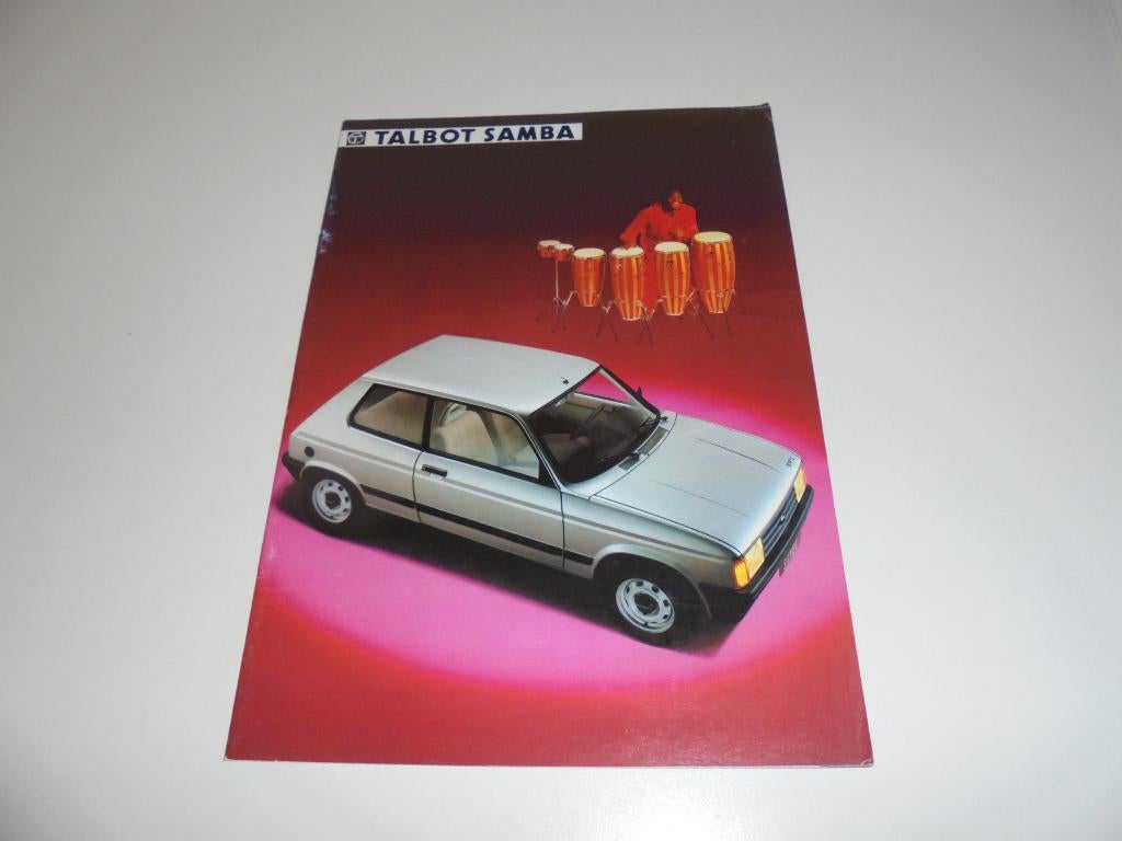 brochure Talbot Samba  1984, Ophalen of Verzenden, Gelezen, Overige merken