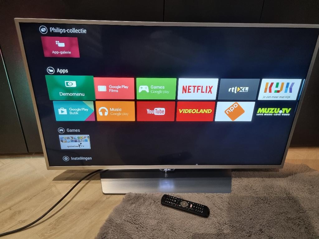 43 inch Philips ambilight smart tv televisie 43PUS6551/12, Ophalen, Philips, LED, 50 Hz