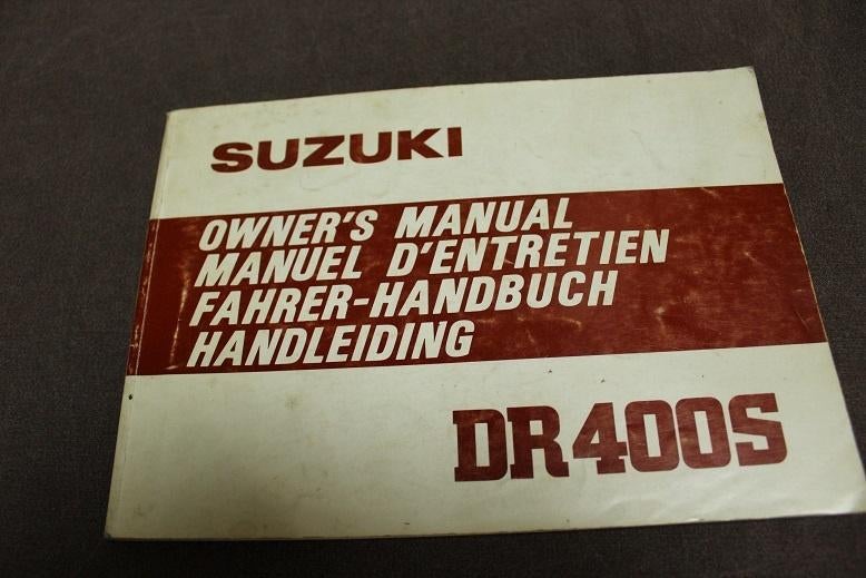 Suzuki DR400 S 1979 / 1980 motorfiets handleiding handbuch, Motoren, Ophalen of Verzenden, Suzuki