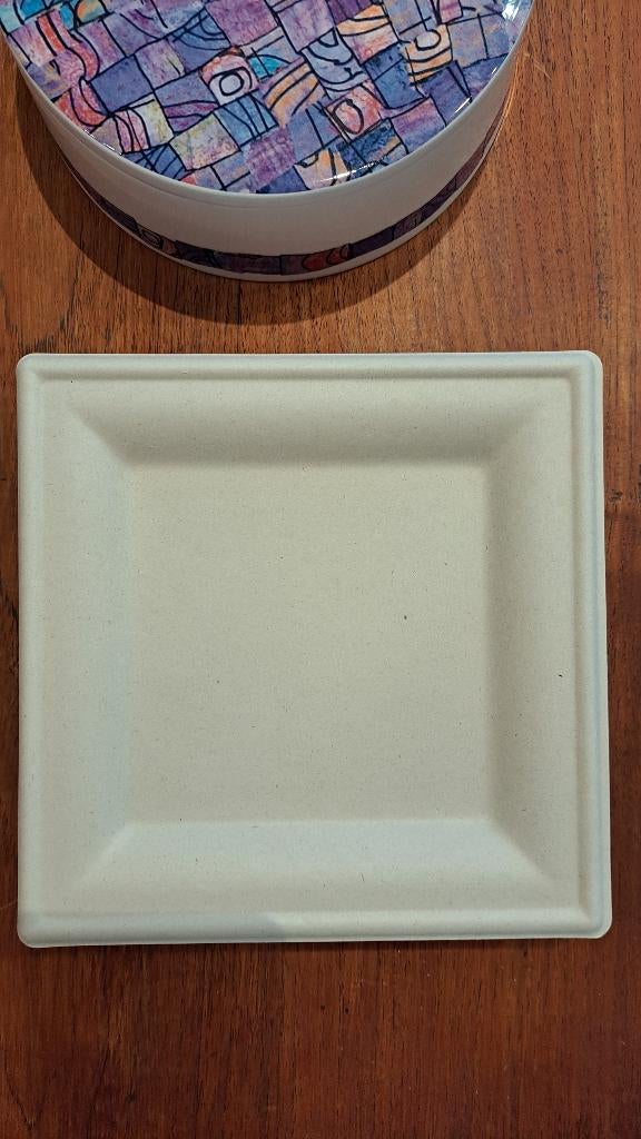 Wegwerp borden van suikerriet, Ophalen, Overige materialen, Nieuw, Bord(en)