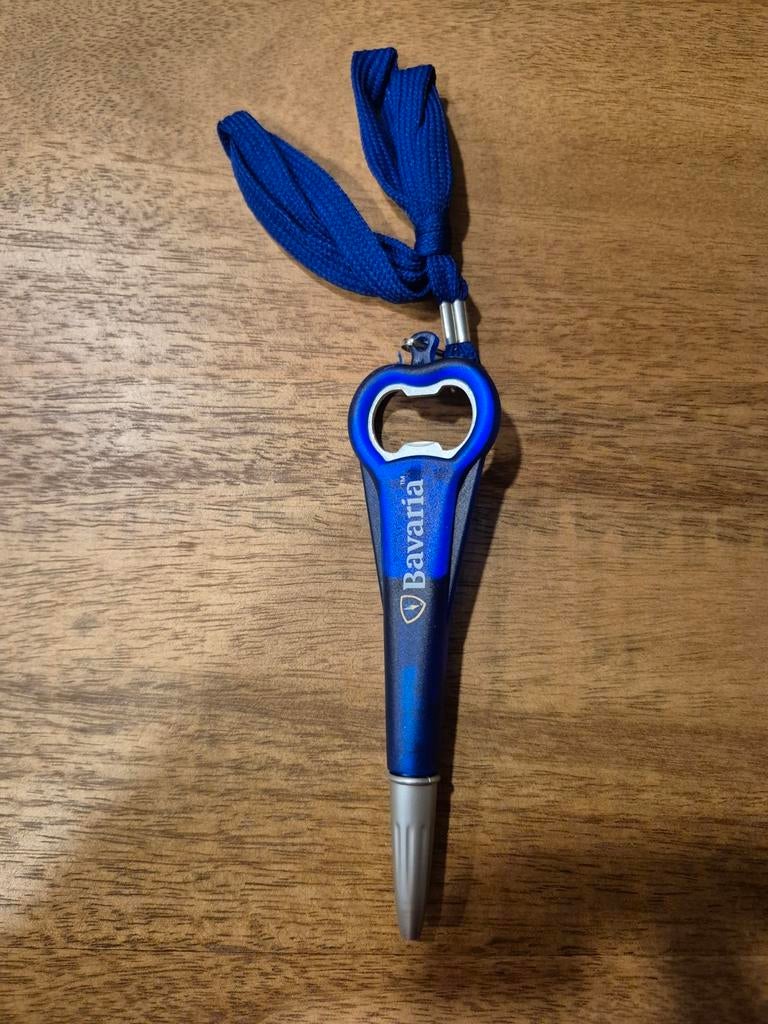 Bavaria Balpen/Opener, Ophalen of Verzenden, Zo goed als nieuw, Flesopener, Bavaria