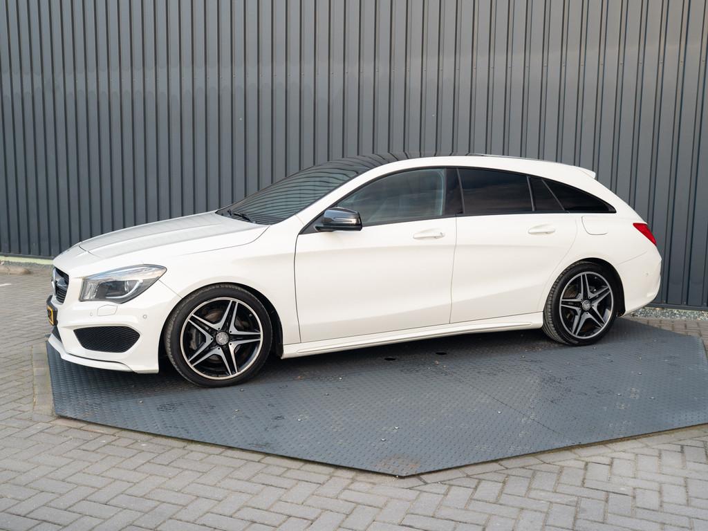 Mercedes-Benz CLA-Klasse Shooting Brake | AMG | Night pakket, 730 kg, Gebruikt, 4 cilinders, Leder en Stof