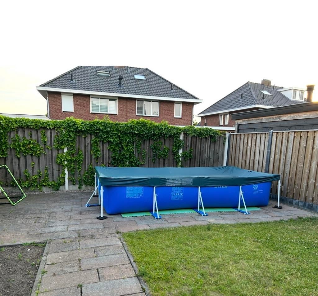 Intex zwembad 4x3m met complete set accessoires, Tuin en Terras, Zwembaden, Ophalen, Gebruikt, 300 cm of meer, Rechthoekig