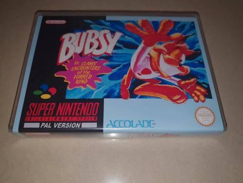Bubsy SNES Game Case, Spelcomputers en Games, Games | Nintendo Super NES, Avontuur en Actie, Verzenden, 1 speler, Zo goed als nieuw