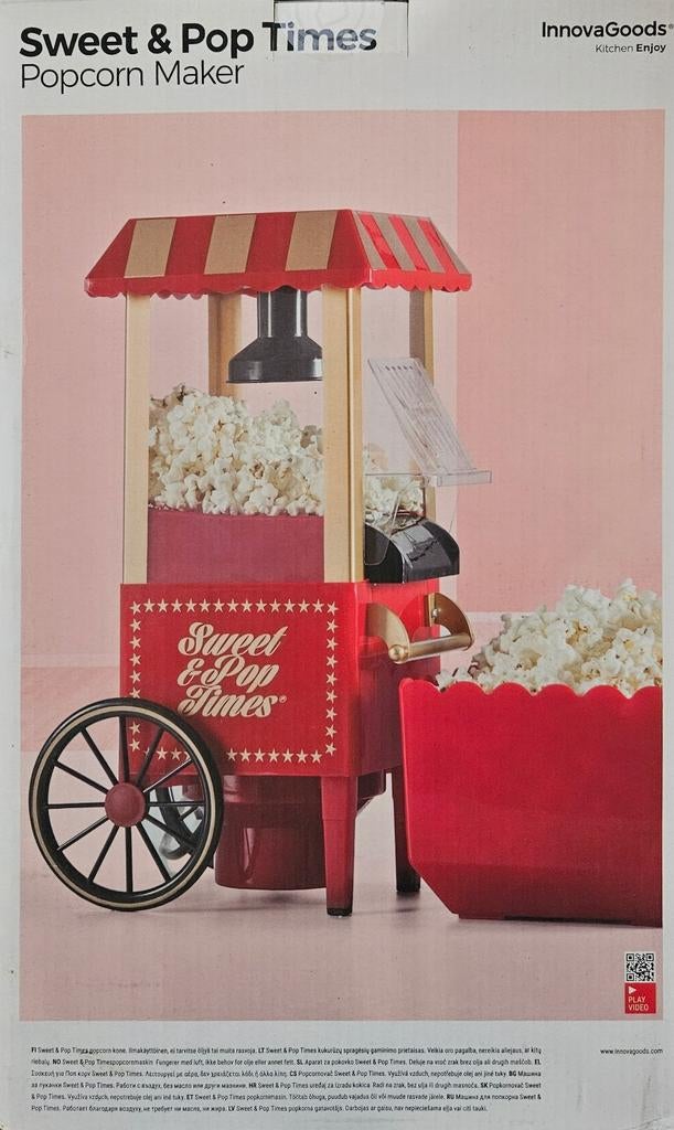 Sweet & Pop Times Popcorn Maker, Ophalen of Verzenden, Nieuw