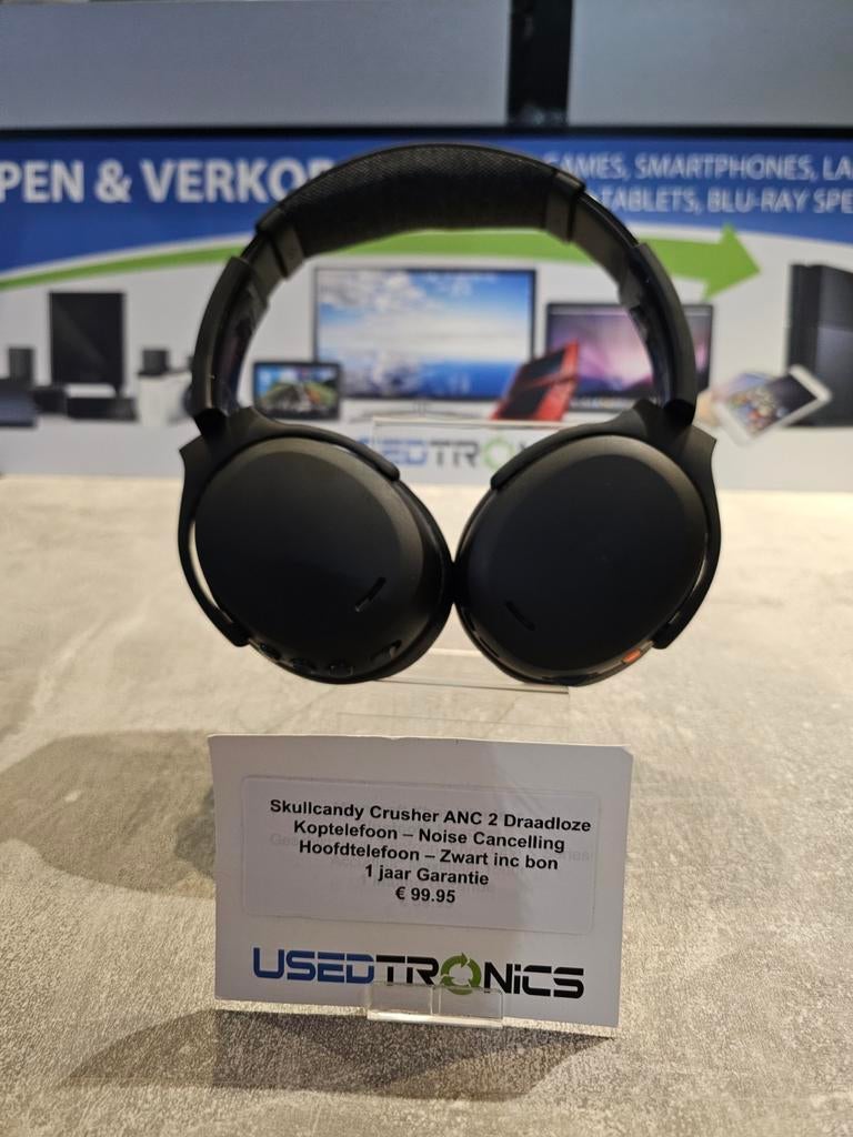 Skullcandy Crusher ANC 2 Draadloze Koptelefoon - Noise Cance, Ophalen of Verzenden, Zo goed als nieuw, Draadloos, Skullcandy