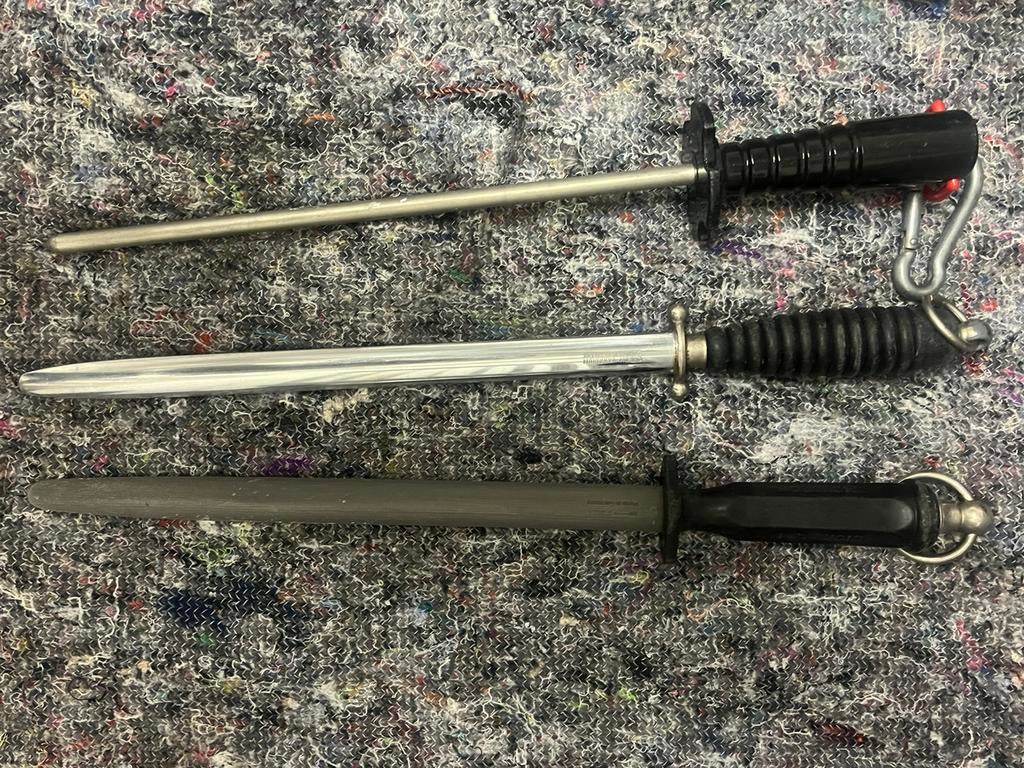 Stalen voor  mes te slijpen, Ophalen of Verzenden, Rvs of Chroom