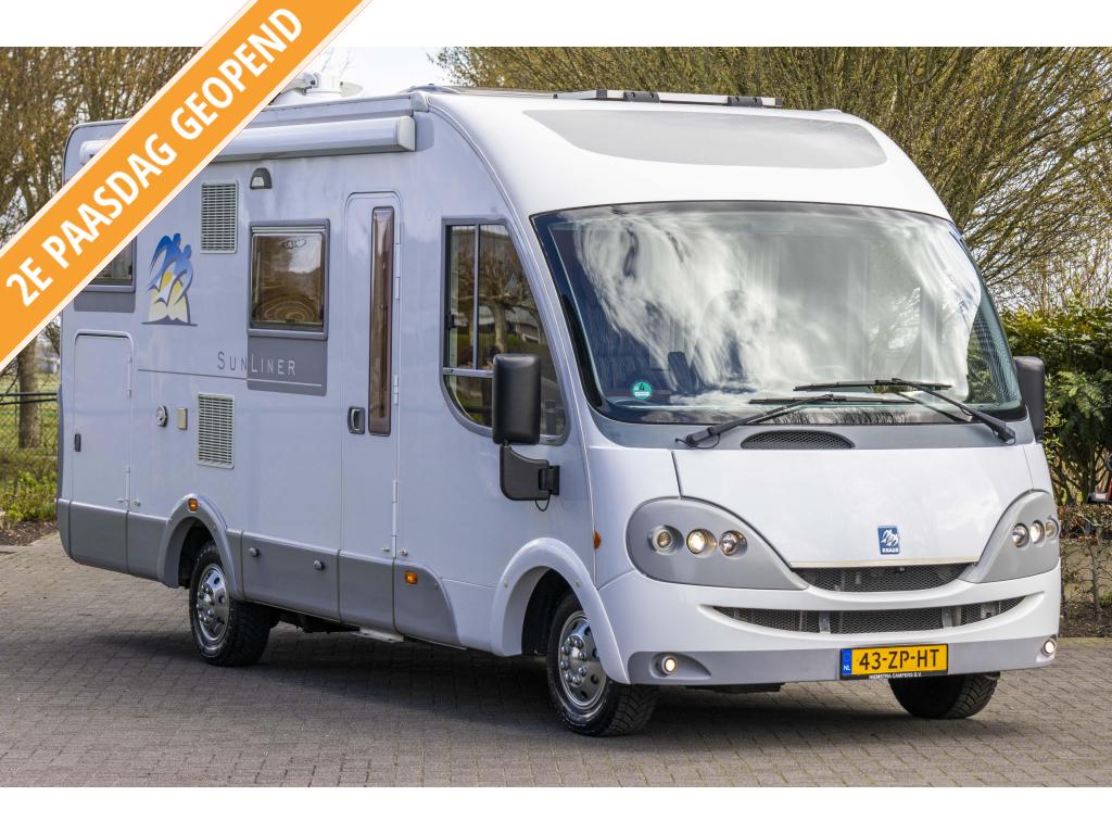 Knaus Sun Liner 655 LG 2006 TOPSTAAT Wintervast en Off Grid, Integraal, Ringverwarming, Fiat, Bedrijf
