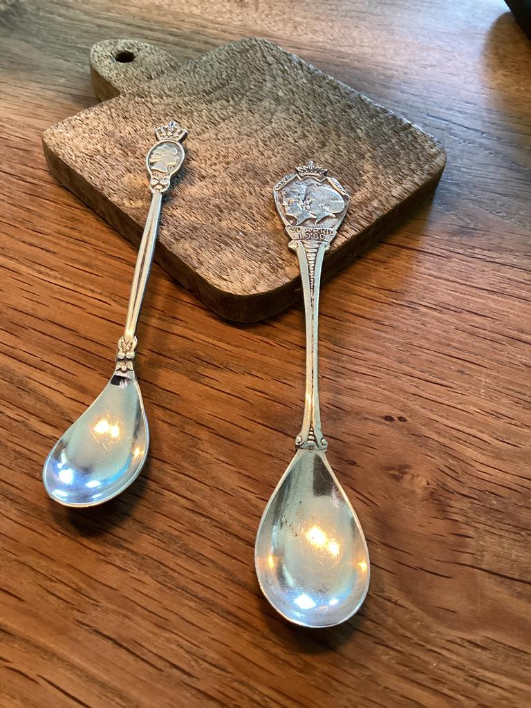 Verzilverd lepeltje, Verzamelen, Koninklijk Huis en Royalty, Verzenden, Gebruikt, Nederland, Speld(je) of Lepel(tje)