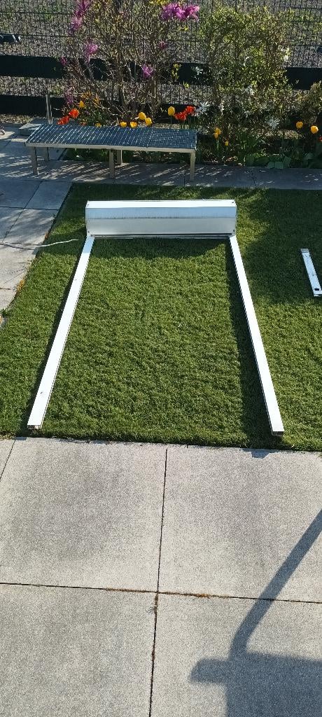 elektrisch rolluik, Gebruikt, 100 tot 150 cm, Wit, Ophalen of Verzenden